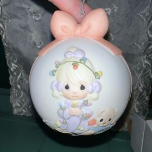 NIB Precious Moments 2003 “May Your Christmas Be Delightful” Porcelain Ornament